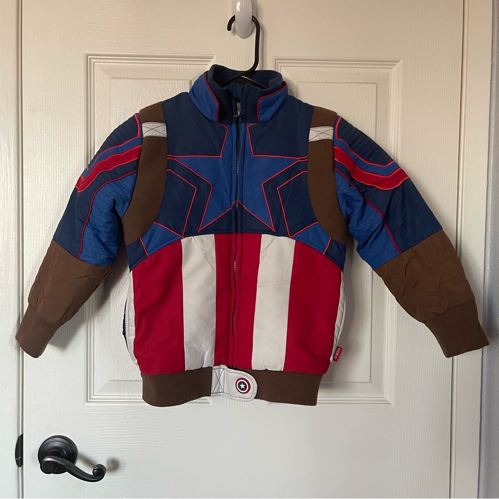 Disney’s Captain America Warm Fleece lined Jacket - Boys size 5/6